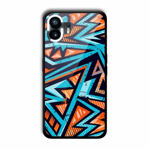 Zig Zag Pattern Phone Customized Printed Back Cover for Nothing Phone (2)