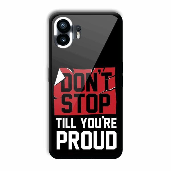 Don't Stop Phone Customized Printed Back Cover for Nothing Phone (2)