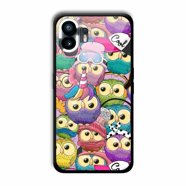 Colorful Owls Phone Customized Printed Back Cover for Nothing Phone (2)