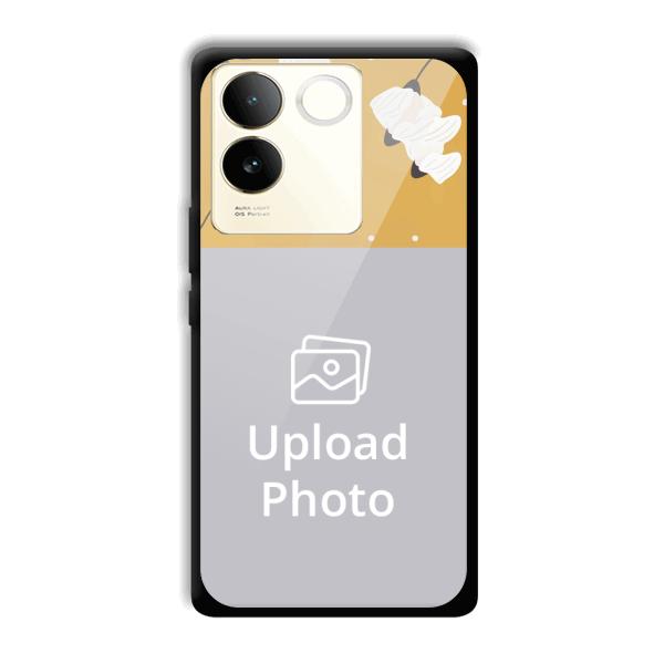 Flowers Background Customized Printed Back Cover for Vivo T2 Pro 5G