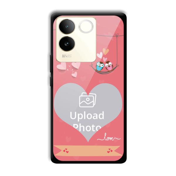 Love Birds Design Customized Printed Back Cover for Vivo T2 Pro 5G