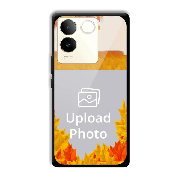 Maple Leaves Customized Printed Back Cover for Vivo T2 Pro 5G