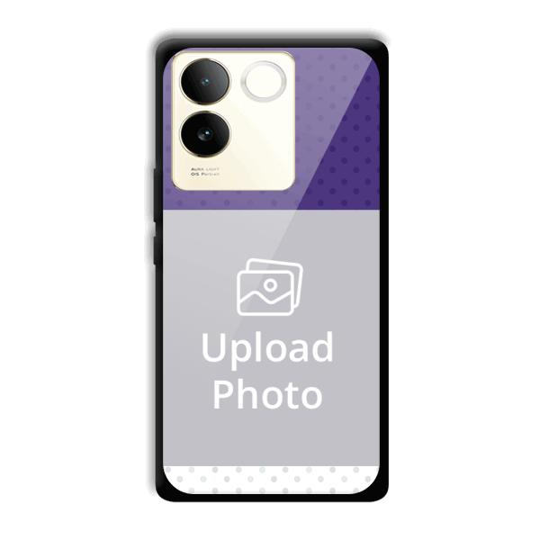 Blue White Dots Customized Printed Back Cover for Vivo T2 Pro 5G
