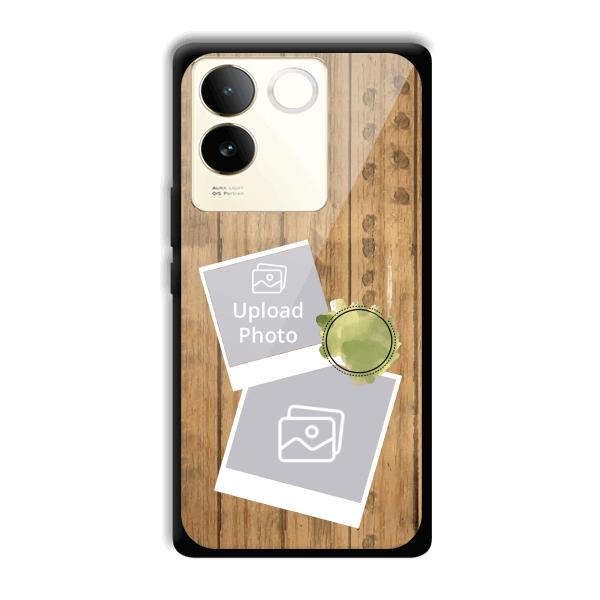 Wooden Photo Collage Customized Printed Back Cover for Vivo T2 Pro 5G