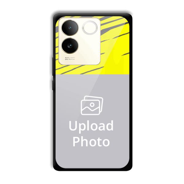Yellow Lines Customized Printed Back Cover for Vivo T2 Pro 5G