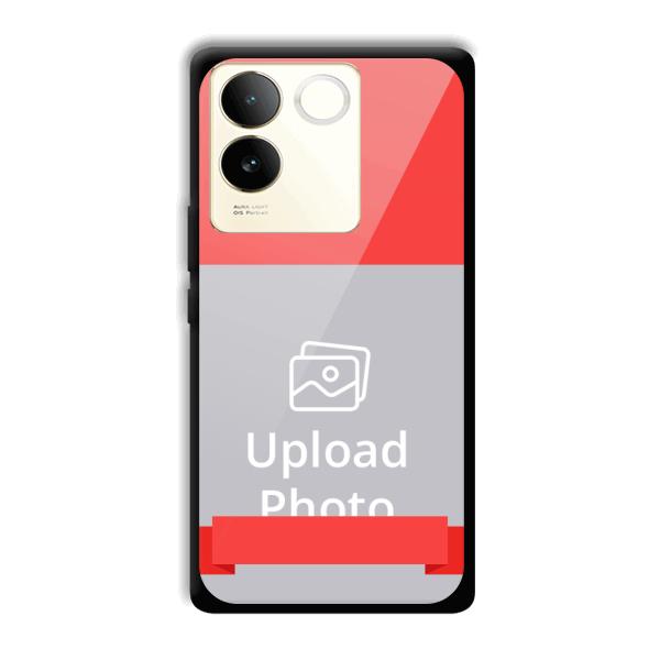 Red Design Customized Printed Back Cover for Vivo T2 Pro 5G