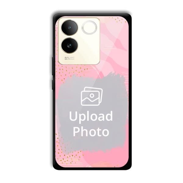 Sparkly Pink Customized Printed Back Cover for Vivo T2 Pro 5G