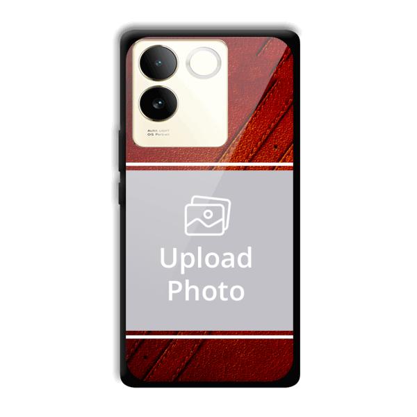 Solid Red Customized Printed Back Cover for Vivo T2 Pro 5G