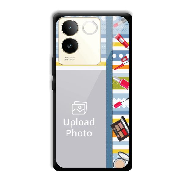 Makeup Theme Customized Printed Back Cover for Vivo T2 Pro 5G