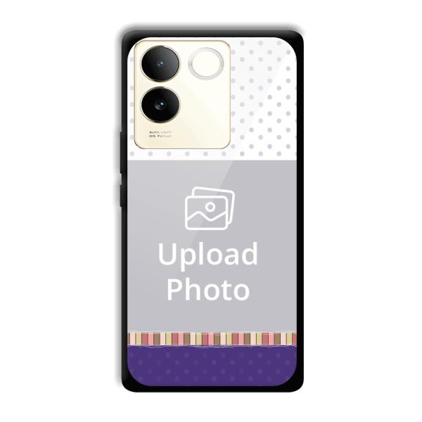 Blue White Customized Printed Back Cover for Vivo T2 Pro 5G