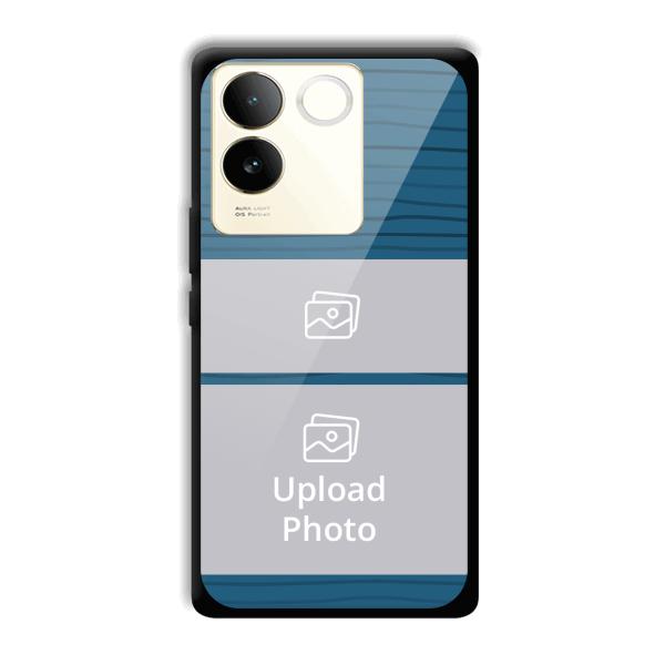 Dark Blue Customized Printed Back Cover for Vivo T2 Pro 5G