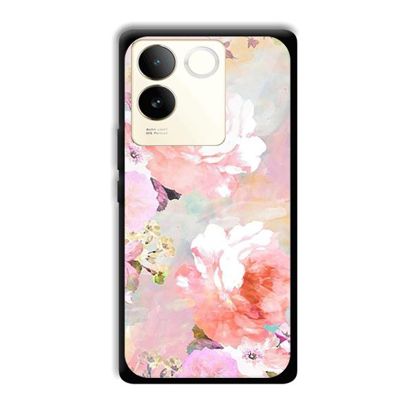 Floral Canvas Phone Customized Printed Back Cover for Vivo T2 Pro 5G