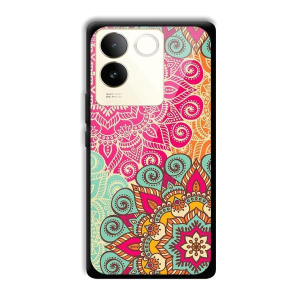 Floral Design Phone Customized Printed Back Cover for Vivo T2 Pro 5G
