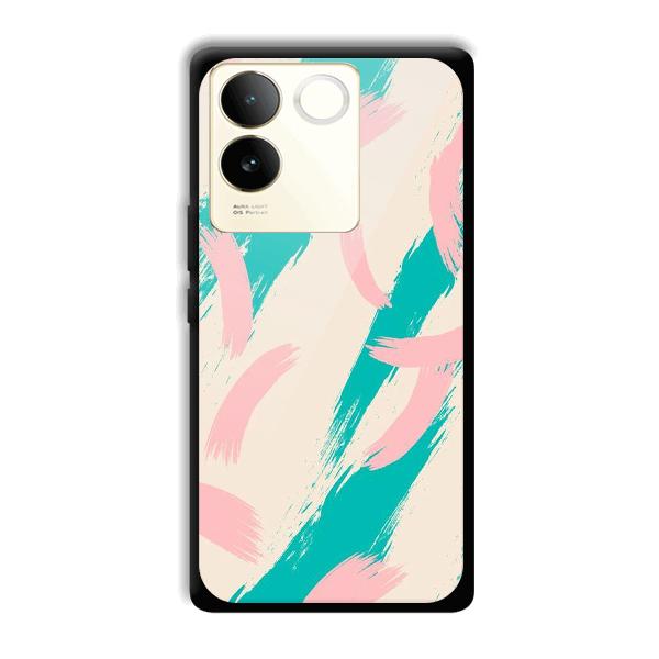 Pinkish Blue Phone Customized Printed Back Cover for Vivo T2 Pro 5G