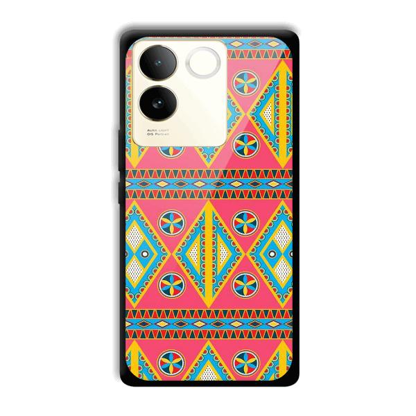 Colorful Rhombus Phone Customized Printed Back Cover for Vivo T2 Pro 5G