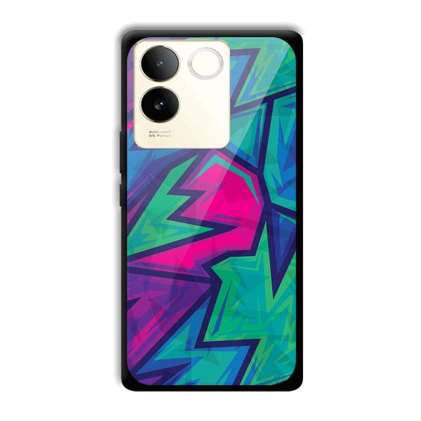 Dark Pink Design Phone Customized Printed Back Cover for Vivo T2 Pro 5G