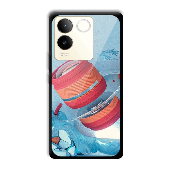 Blue Design Phone Customized Printed Back Cover for Vivo T2 Pro 5G