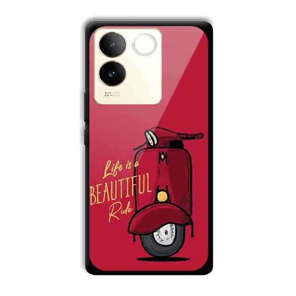 Life is Beautiful Phone Customized Printed Back Cover for Vivo T2 Pro 5G
