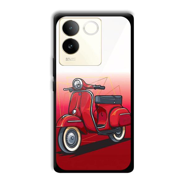 Red Scooter Phone Customized Printed Back Cover for Vivo T2 Pro 5G