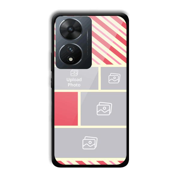 Diagnol Frame Customized Printed Back Cover for Vivo T2 5G