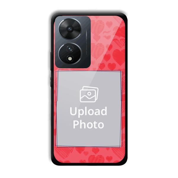 Red Hearts Customized Printed Back Cover for Vivo T2 5G