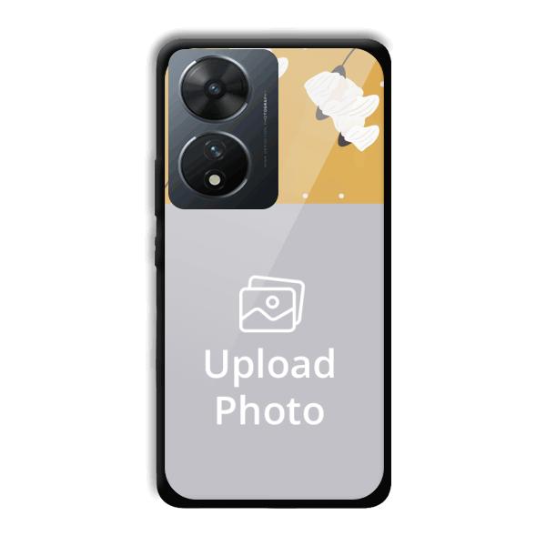 Flowers Background Customized Printed Back Cover for Vivo T2 5G