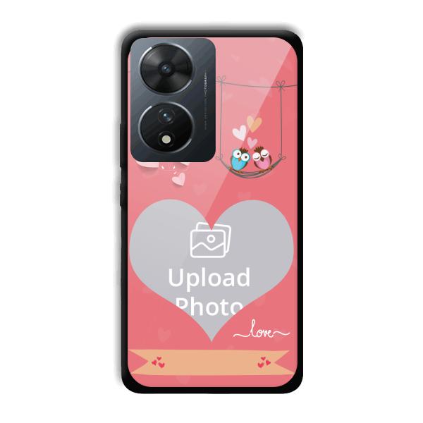 Love Birds Design Customized Printed Back Cover for Vivo T2 5G