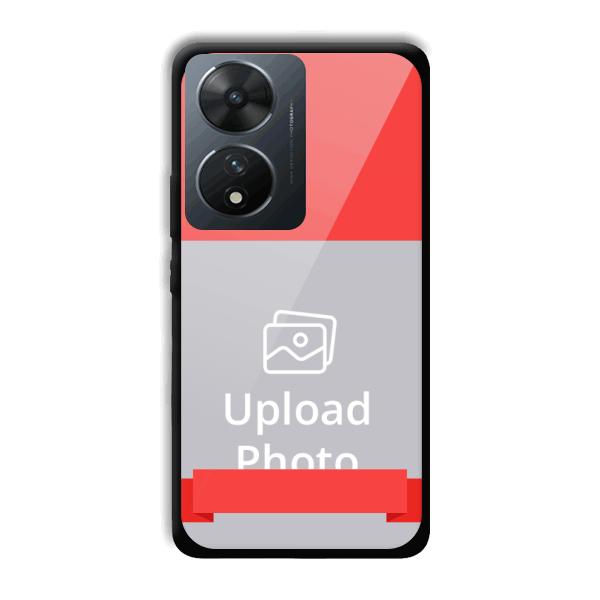 Red Design Customized Printed Back Cover for Vivo T2 5G