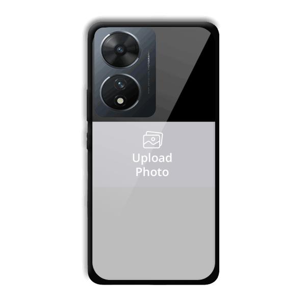Black & Grey Customized Printed Back Cover for Vivo T2 5G