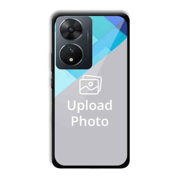 Bluish Patterns Customized Printed Back Cover for Vivo T2 5G