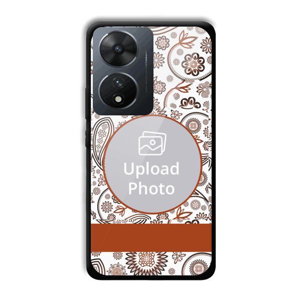 Henna Art Customized Printed Back Cover for Vivo T2 5G