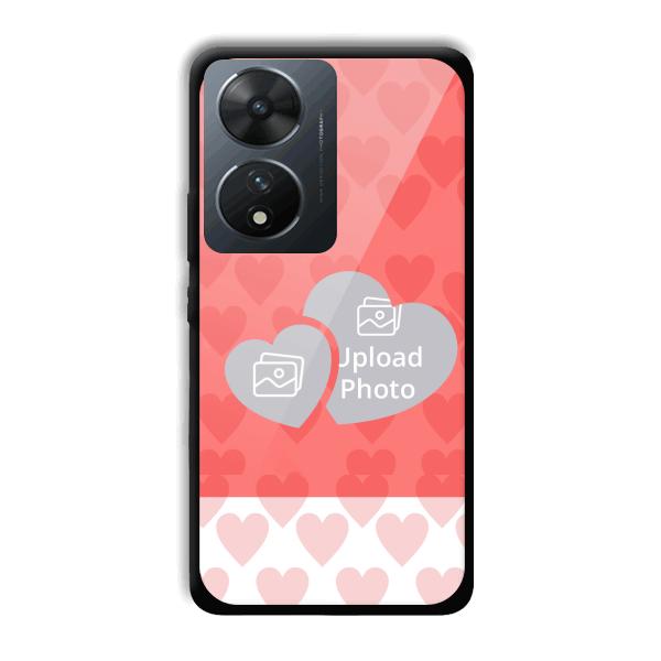 2 Hearts Customized Printed Back Cover for Vivo T2 5G