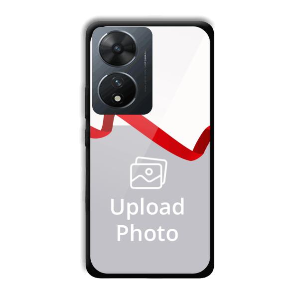 Red Ribbon Customized Printed Back Cover for Vivo T2 5G