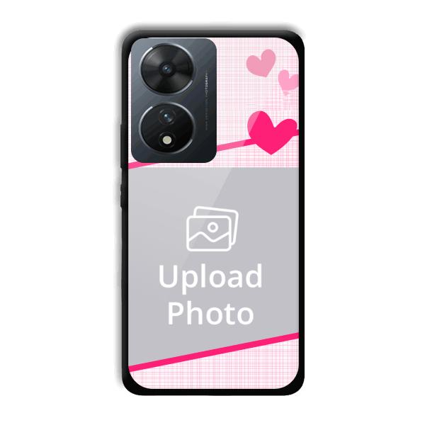 Pink Check Customized Printed Back Cover for Vivo T2 5G