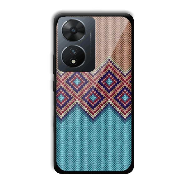 Fabric Design Phone Customized Printed Back Cover for Vivo T2 5G