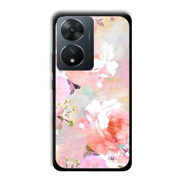 Floral Canvas Phone Customized Printed Back Cover for Vivo T2 5G
