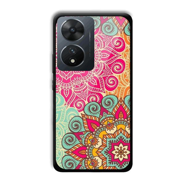 Floral Design Phone Customized Printed Back Cover for Vivo T2 5G