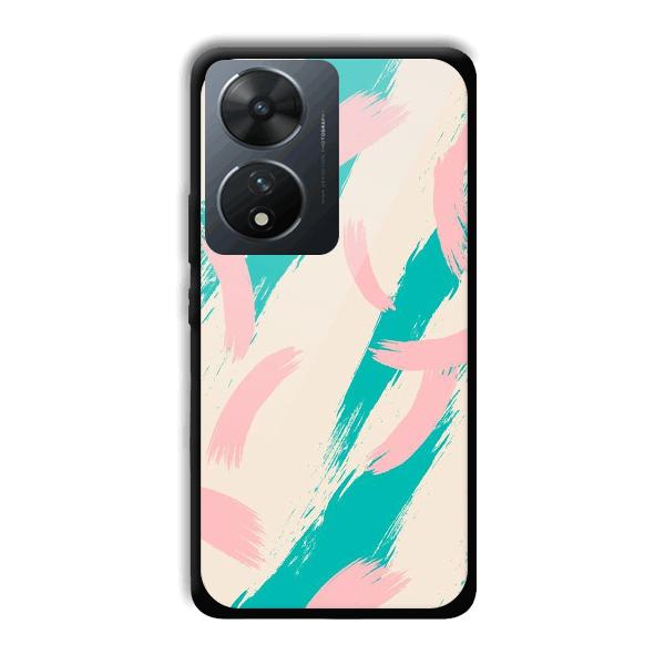 Pinkish Blue Phone Customized Printed Back Cover for Vivo T2 5G