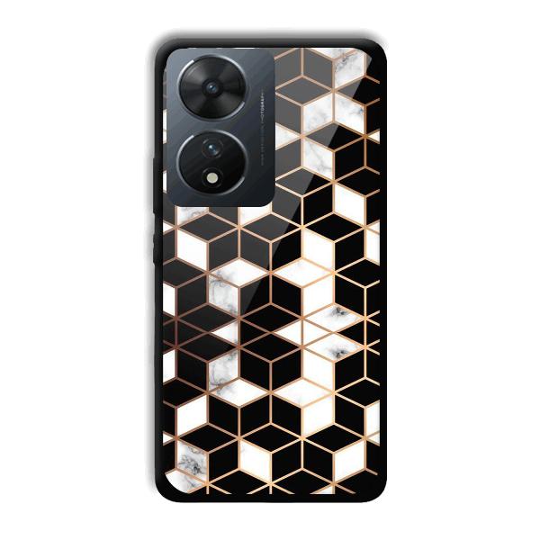 Black Cubes Phone Customized Printed Back Cover for Vivo T2 5G
