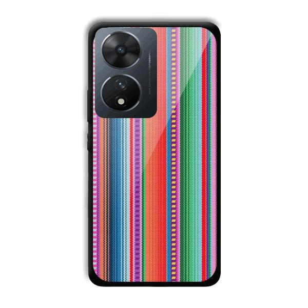 Fabric Pattern Phone Customized Printed Back Cover for Vivo T2 5G