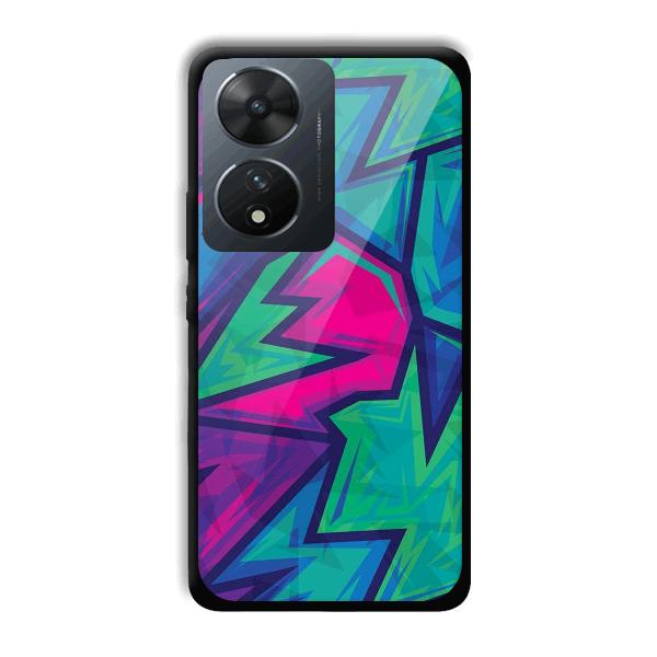 Dark Pink Design Phone Customized Printed Back Cover for Vivo T2 5G