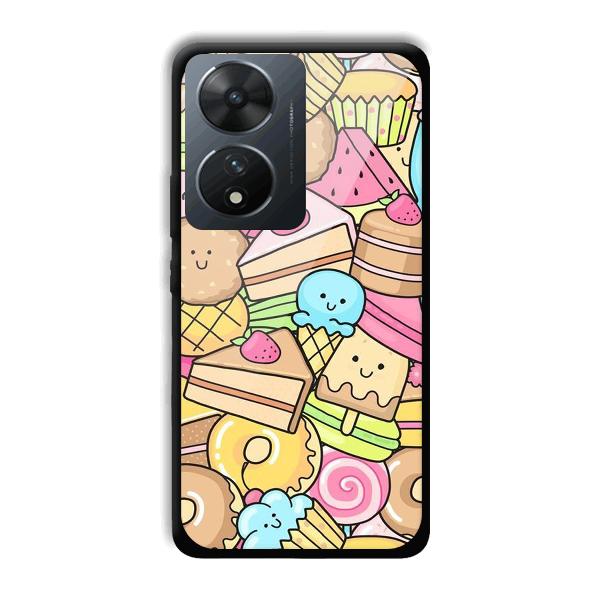 Love Desserts Phone Customized Printed Back Cover for Vivo T2 5G