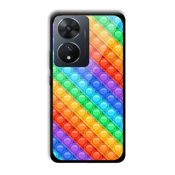 Colorful Circles Phone Customized Printed Back Cover for Vivo T2 5G