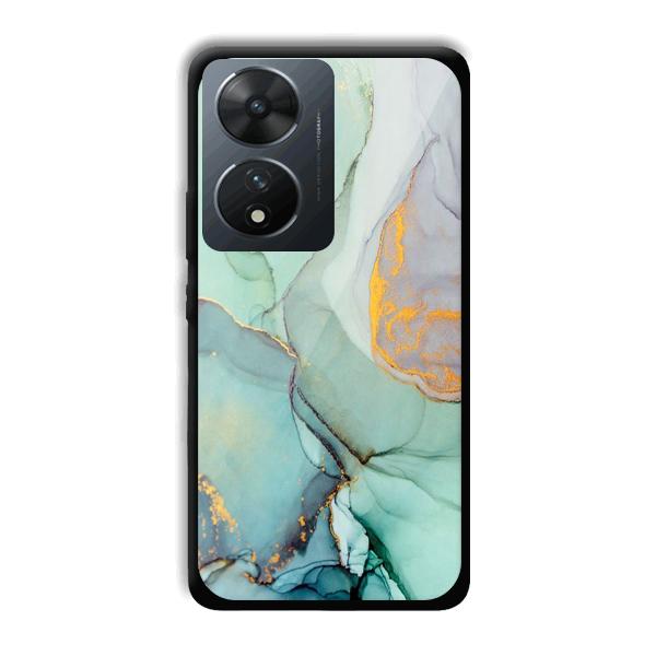 Green Marble Phone Customized Printed Back Cover for Vivo T2 5G