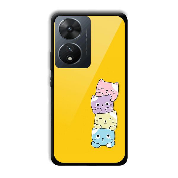 Colorful Kittens Phone Customized Printed Back Cover for Vivo T2 5G