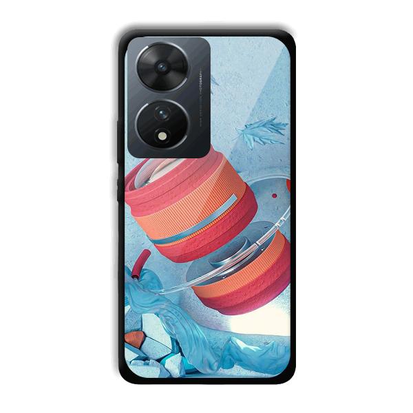 Blue Design Phone Customized Printed Back Cover for Vivo T2 5G