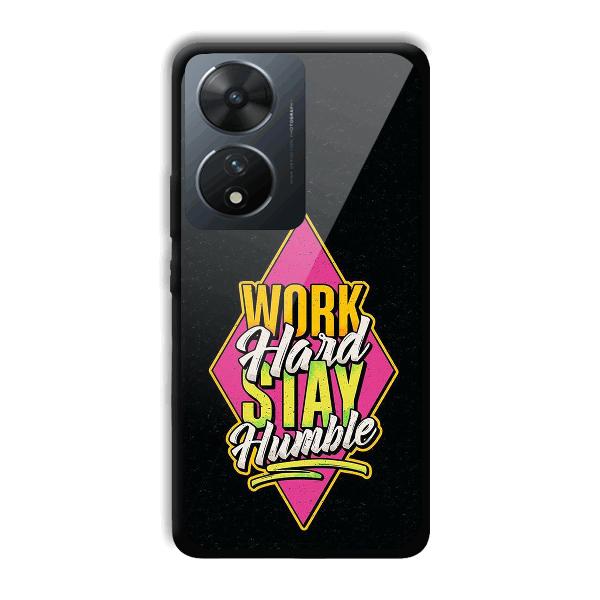 Work Hard Quote Phone Customized Printed Back Cover for Vivo T2 5G
