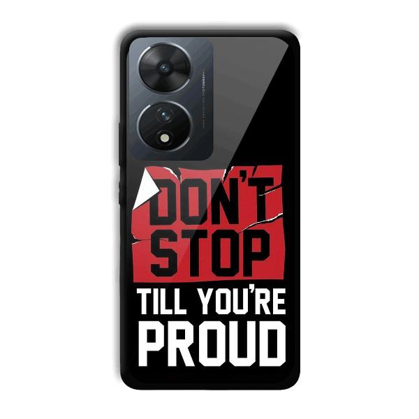 Don't Stop Phone Customized Printed Back Cover for Vivo T2 5G