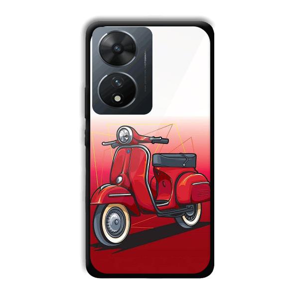 Red Scooter Phone Customized Printed Back Cover for Vivo T2 5G