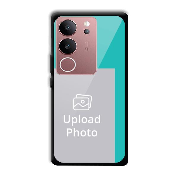 Blue Customized Printed Back Cover for Vivo V29 5G